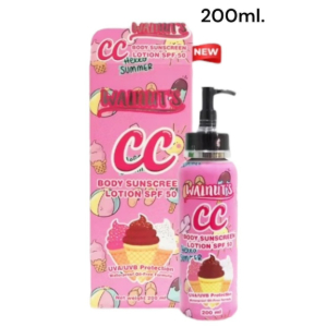 Walnut's CC Pink Body Sunscreen Lotion SPF50 200ml.