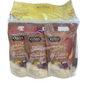 KUNNA Mahachanok Mango Gummy with Chocolate (120gx3)